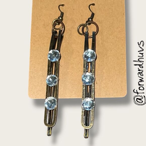 Bundle Sale 3 for $15 | Hand Crafted Barrette-Inspired Design Earrings - Picture 3 of 6